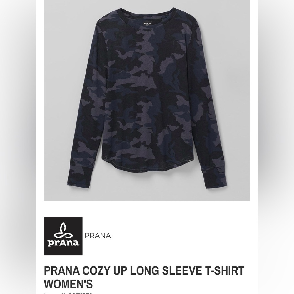 Prana Gray Camo Shirt